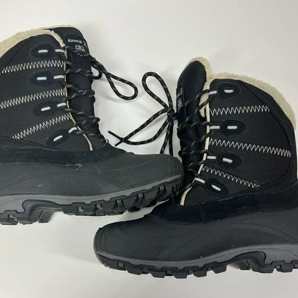 Kamik Sainteanne Waterproof Insulated Boots Size 10 Black